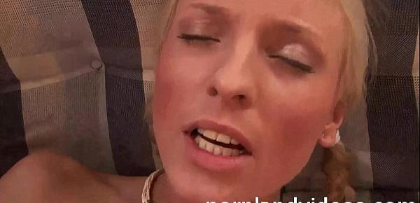  blonde teen Emmy fucking stranger in sauna